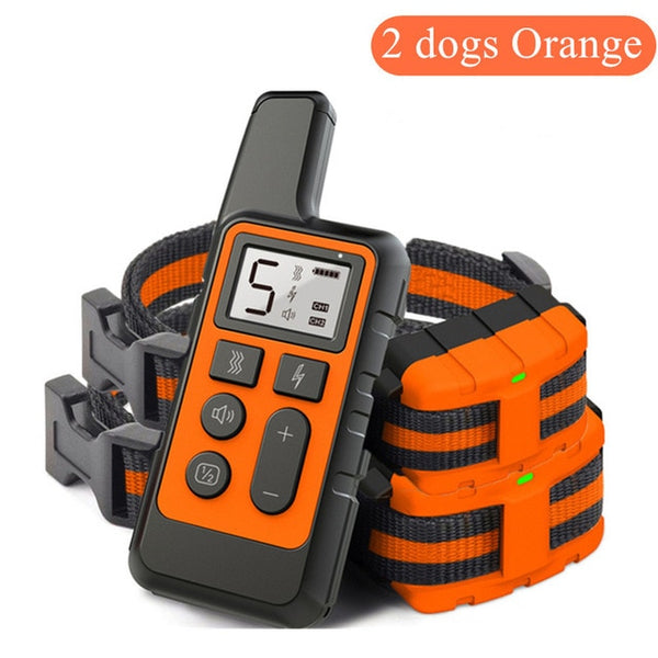 Waterproof Dog Training Collar Pet 500m Remote Control Rechargeable Shock sound Vibration Anti-Bark for All Size dog 40% off